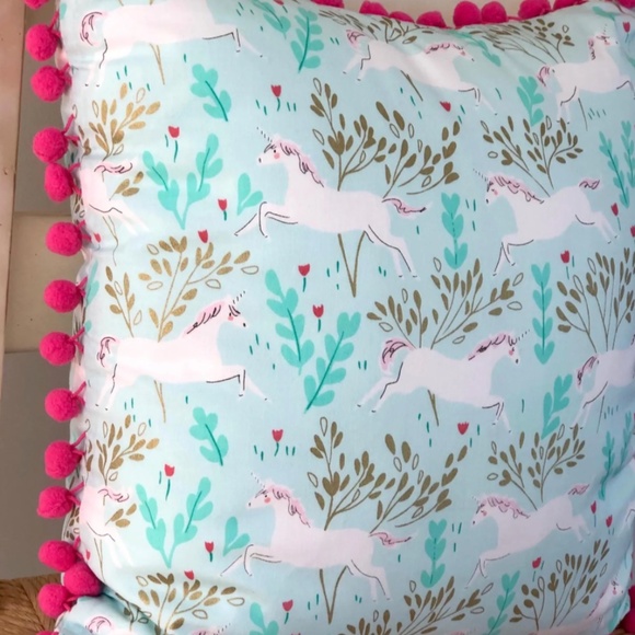 Unicorn Throw Pillows Handmade by LiLiMcRiddles Designs-Bedroom decor, gifts - Picture 4 of 5